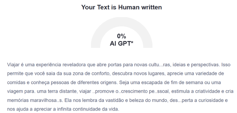 Detector Zero GPT AI para verificar a porcentagem de IA do conteúdo. Detector Zero GPT AI para verificar a porcentagem de IA do conteúdo.