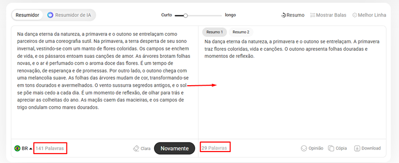 Resumidor de IA oferece diferentes opções de personalização para atender usuários com diversas necessidades. Resumidor de IA oferece diferentes opções de personalização para atender usuários com diversas necessidades.